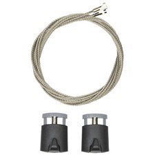 Add-On for Picture Rail Hanging System Kit (2) Twist Steel Cables (48-in) & (...