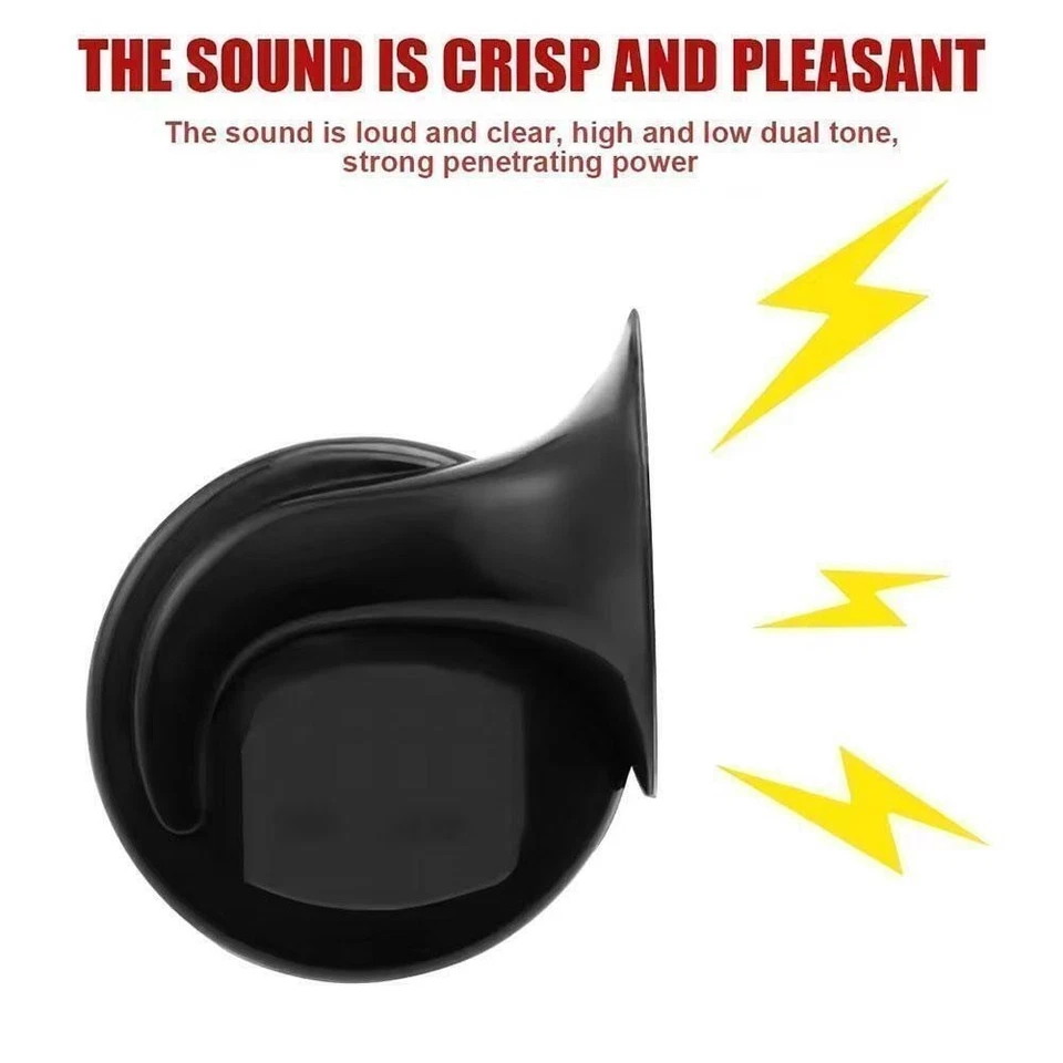 12V Super Loud Train Horn Waterproof For Motorcycle Z6T3 E3K5 Z0E0 2024 C3E0 - Image 4 of 4