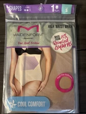 Maidenform Flexees Shapes Firm High Waist Thigh Slimmer Cool Comfort Small
