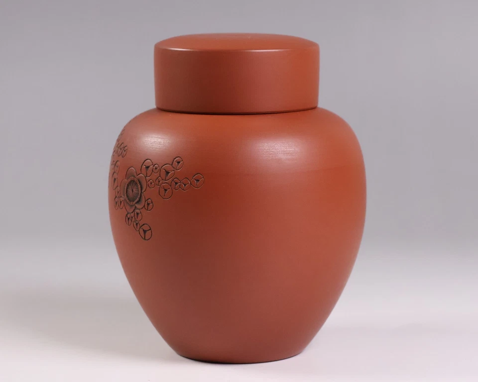 Carrito de té japonés Tokoname Ware de arcilla roja tarro Macha de 4,8 pulgadas ceremonia del té Sencha Foto 3 de 4