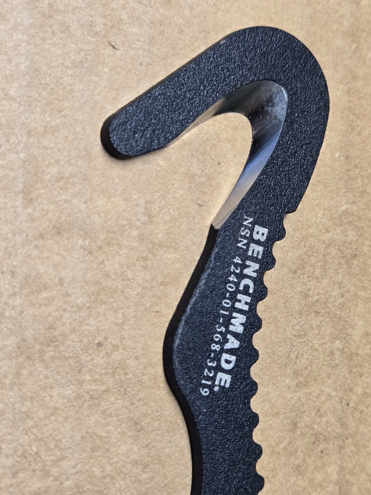 Vintage USGI BENCHMADE RESCUE 8 HOOK, Paramedic, Evac, Spec-Ops, Tactical Cutter