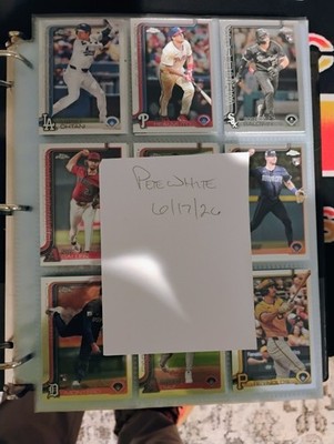 2025 Topps Chrome Complete 400 card Master Set All Cards 1-300 + 5 Insert Sets