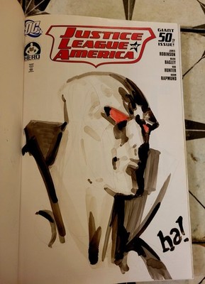 Gene HA Martian Manhunter Original Art-The Justice League of America 100 Project