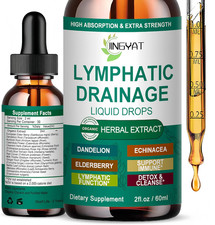 Organic Lymphatic Drainage Drops 17-In-1 Lymphatic Drainage Supplement Echin