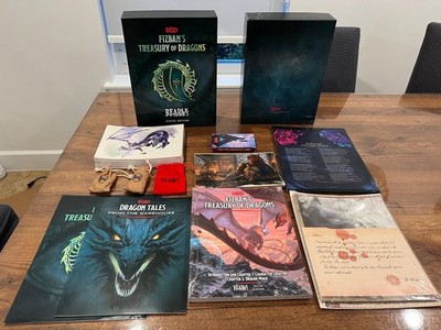 Beadle & Grimm s Fizban s Treasury of Dragons Silver Ed   Shrink Items, Box Wear