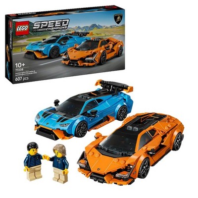 LEGO Speed Champions 77238 Lamborghini Revuelto und Huracán STO Bausatz, Mehrfar
