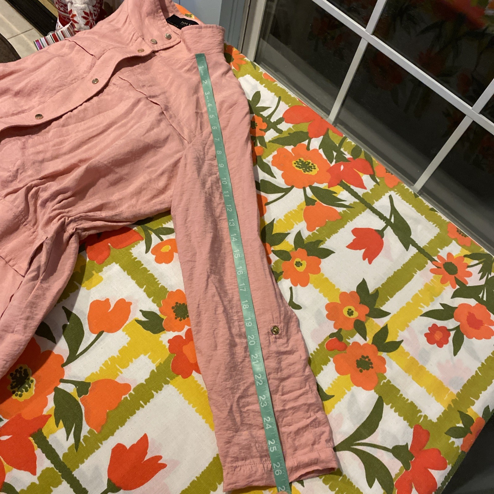 Zara Basic Collection Large Pink Cinch Waist Roll… - image 8