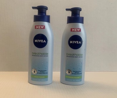 2-Pack New Nivea Breathable Nourishing Body Lotion ~ Fresh Fusion 13.5 oz Each