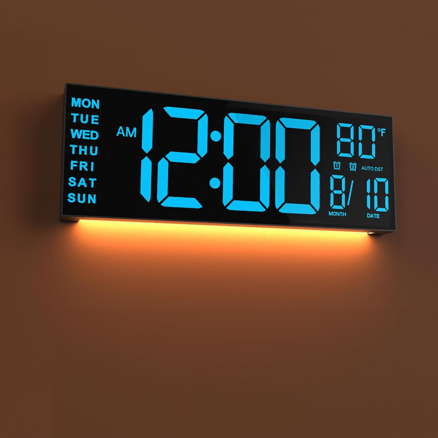 13 " Large Digital Wall Mount Clock, Count down Timer, Alarm, Big LED, 8 RGB Colo photo 13 " Large Digital Wall Mount Clock, Count down Timer, Alarm, Big LED, 8 RGB Colo featured image