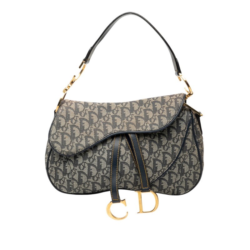Dior Oblique Saddle bag Handbag One Shoulder Bag Women 【Used】