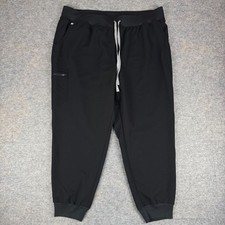 FIGS Collection Zamora High Waisted Jogger Scrub Pants Black Womens 4XL