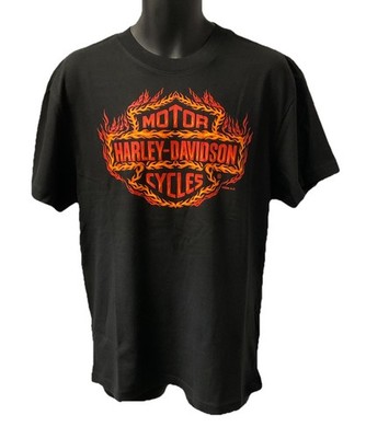 Harley Davidson Men's Heat Trace Short Sleeve T-Shirt Black 3002997