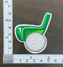 Golf Ball Clubhead Embroidered Iron On Patch