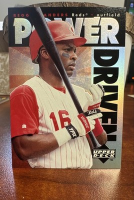1996 Upper Deck Power Driven Reggie Sanders #PD15