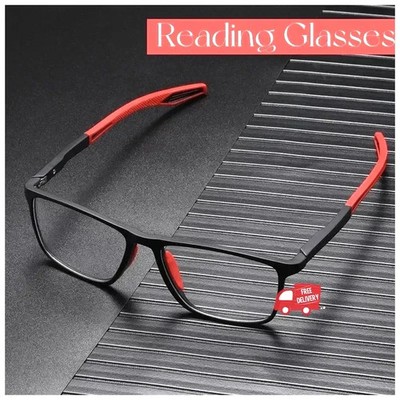 Progressive Reading Glasses Anti Blue Light TR90 Sport Photochromic Unisex UV