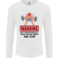 Gym May Start Talking About Mens Long Sleeve T-Shirt