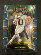 2023 Panini Select Draft Picks Justin Herbert Blue Retail #34 Ducks