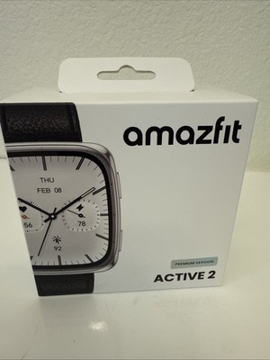 AMAZFIT ACTIVE 2 PREMIUM SMART WATCH SQUARE SAPPHIRE GLASS NEW