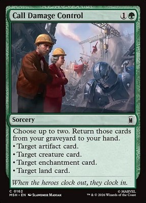 MTG Call Damage Control [MSH] #162