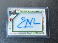 2025 Panini Boys Of Summer Enrique Bradfield Jr. Jumbo Acetate AUTO 180/199