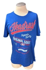 Headrush T Shirt Mens Large Blue Short Sleeves