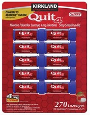 Kirkland Signature Quit 4mg Cherry Nicotine Polacrilex 270 Pieces Exp 12/27