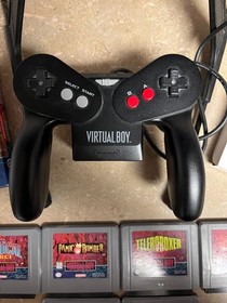 Nintendo Virtual Boy Console Complete with Games - Controller - Wario Land CIB