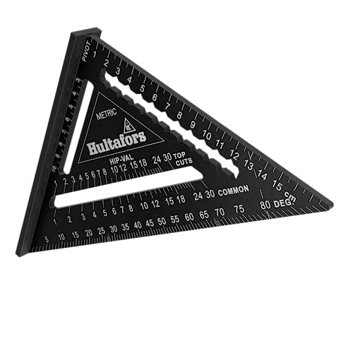 5-in-1 try square 180 mm I Hultafors I Carpenter's square  Assorted Size Names 