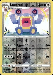 Loudred 136/185 Reverse Holo Uncommon Vivid Voltage