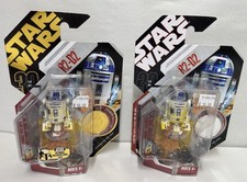 2 STAR WARS 30th ANNIVERSARY FIGURE R2-D2 REVENGE OF THE SITH 2006 Silver & Gold