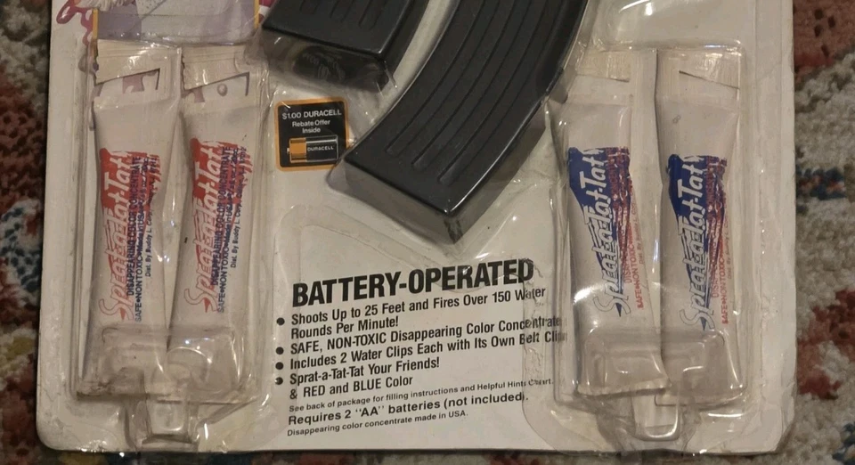 Buddy L Sprat-a-Tat-Tat моторизованный пистолет + Splatmatic пистолет Splat пейнтбол стрельба - Изображение 4 из 4