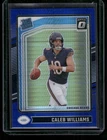 2024 Panini Donruss Optic - Rated Rookie Caleb Williams #201 Blue Hyper Prizm RC