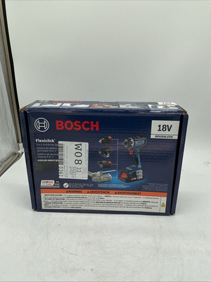 #ad Bosch GSR18V 800FCB24 18V Brushless Flexiclick 5 In 1 Drill Driver Kit w Battery $300.00