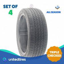 Set Of 4 Used 21545r18 Bridgestone Turanza El440 89v - 7-832 Set Of 4 Used 21545r18 Bridgestone Turanza El440 89v - 7-832