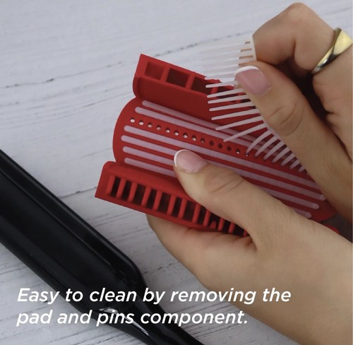 Curly Hair Brush D3 (Black & Red) 7 Row Styling Brush POSTED FREE TODAY - Picture 4 of 10