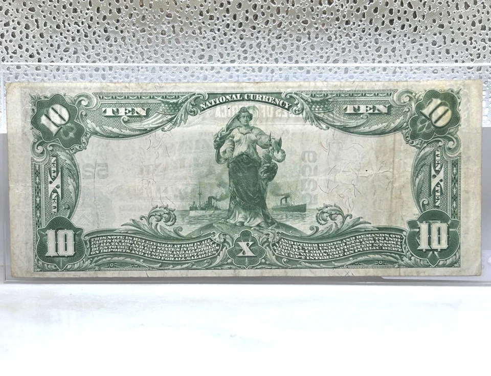 1902 $10 National Bank Note Mc Connelsville OHIO  Charter #5259 [1125LAj] - Image 2 of 2