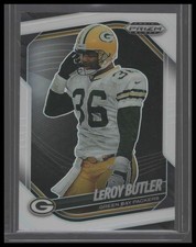 2025 Panini Prizm Black #62 LeRoy Butler Prizms White #/175