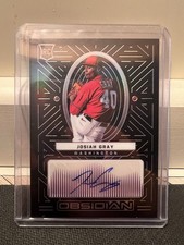 2022 Panini Chronicles - Obsidian Josiah Gray  Rookie Auto /49 #OA-JG