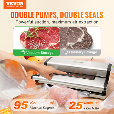 VEVOR Vacuum Sealer Machine Food Preservation Storage Saver 95Kpa