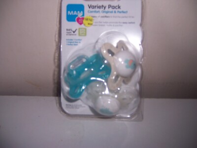 MAM VARIETY PACK  0-3MONTHS UNISEX, TRIPLE BLISTER,  elephant