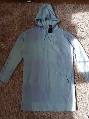 Nuevo Para mujeres Con cordones Sudadera HOLLISTER Vestido Talla M Luz Azul  Tie-Dye | eBay