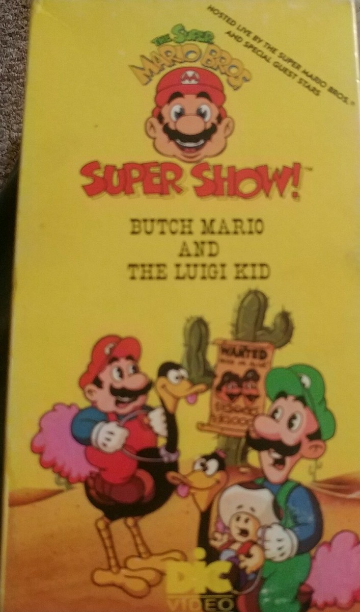 Super Mario Bros Show: Butch Mario and Luigi Kid-VHS-1989