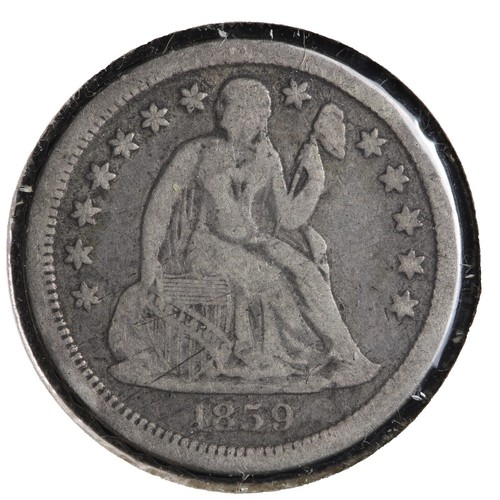 1859 Seated Quarter WZ82 | eBay
