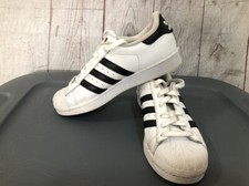 Adidas Originals Superstar Sneaker C77154 White Black Gold Youth Size 5