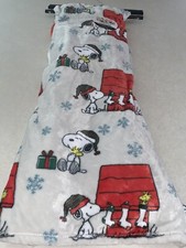 Peanuts Snoopy Christmas Holiday Berkshire Velvet Soft Throw Blanket 50 x 70