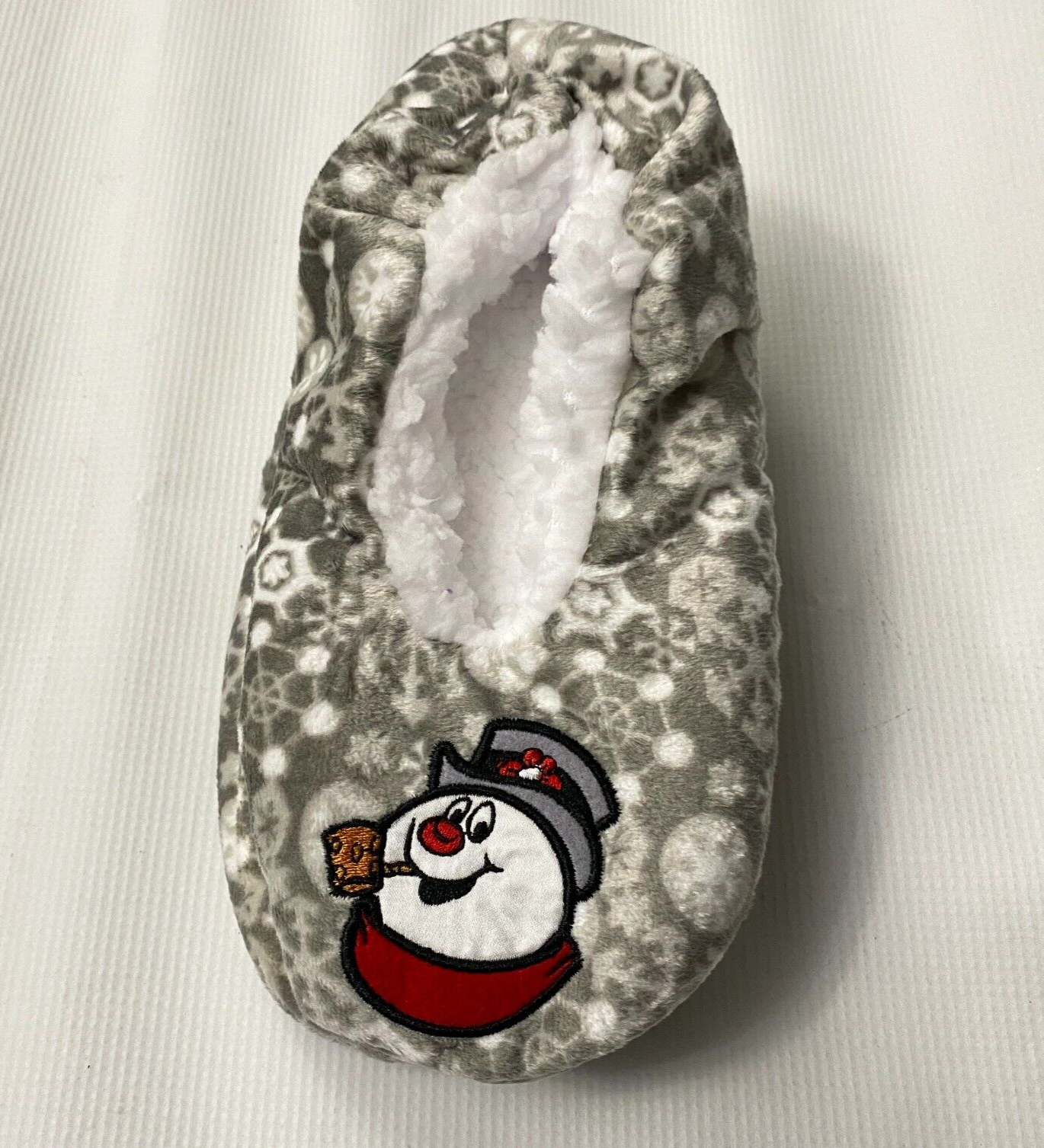 SAOLA Fuzzy Babba Pantofole Frosty Pupazzo di Neve Donna 7 9 5 Sherpa Pile Grip Suola