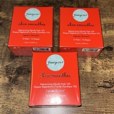 3 Packs, Freeze 24-7 Skin Smoothie 16 Retexturizing Glycolic Pads 0.04 fl.oz