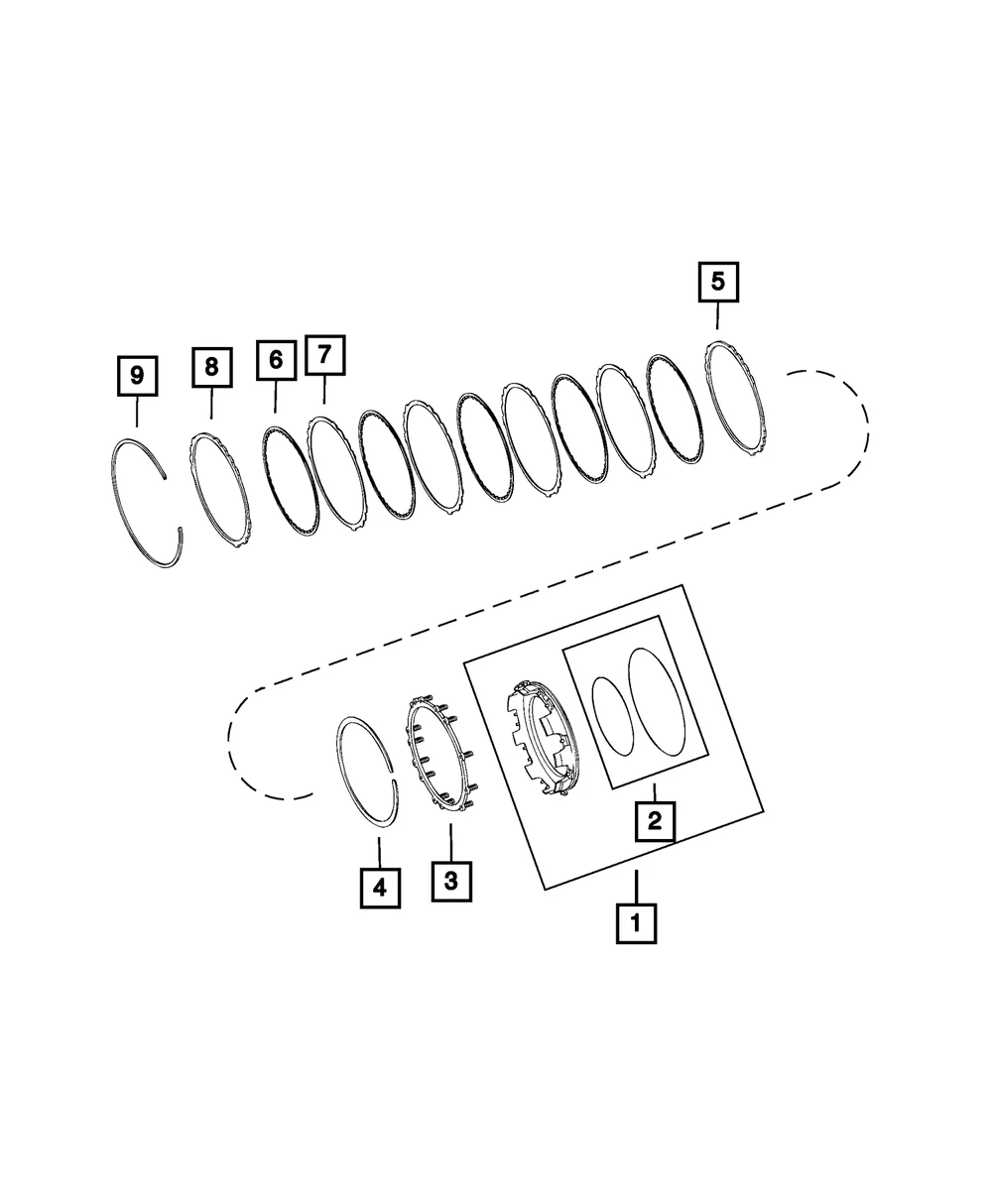 Disco de embrague de transmisión delantera para Fiat 500 2012-2017 (N/P 68158740AA)