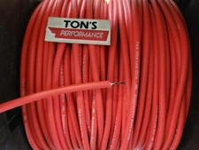 Red 7mm 500 ohm Suppression core USA Made spark plug wire ignition sold by foot