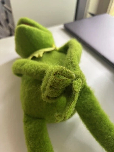 Auténtico muñeco de peluche de colección años 70 Kermit the Frog Fisher Price #850 Jim Henson Muppet Foto 3 de 4